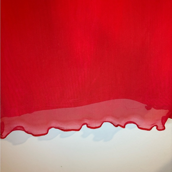 H&M Red Ruffled Slip Dress - Picture 3 of 5